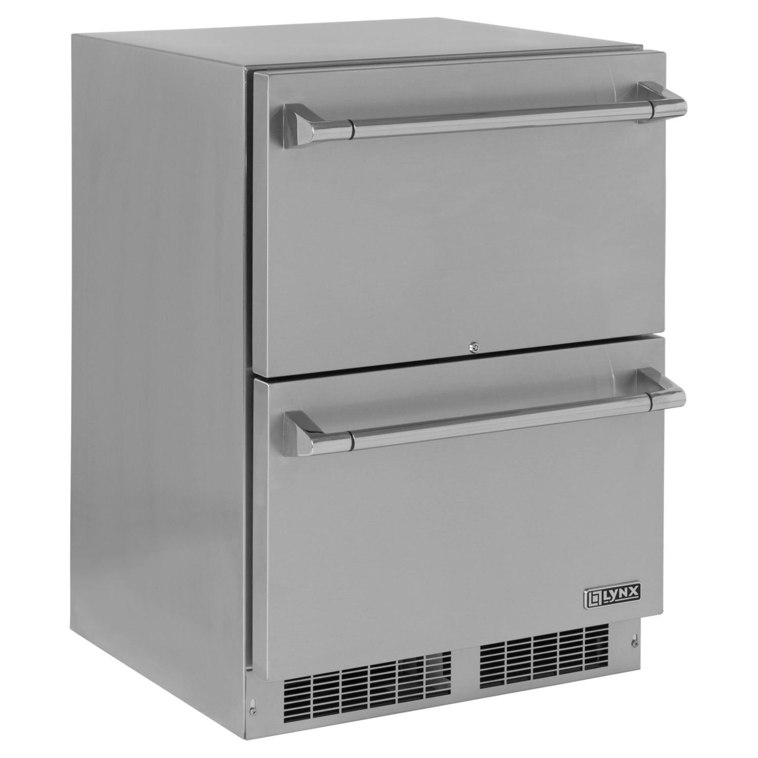 Lynx LN24DWR 24-Inch 5.0 Cu. Ft. Stainless Steel Double Drawer Refrigerator thumbnail