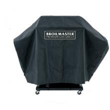 Broilmaster Full Length Premium Grill Cover For P, H, R, And T Series Grills On Cart With Two Side Shelves