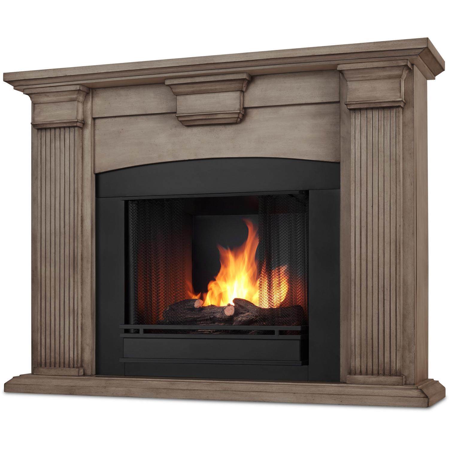 Real Flame Adelaide Gel Fireplace - Hero - Dry Brush White thumbnail