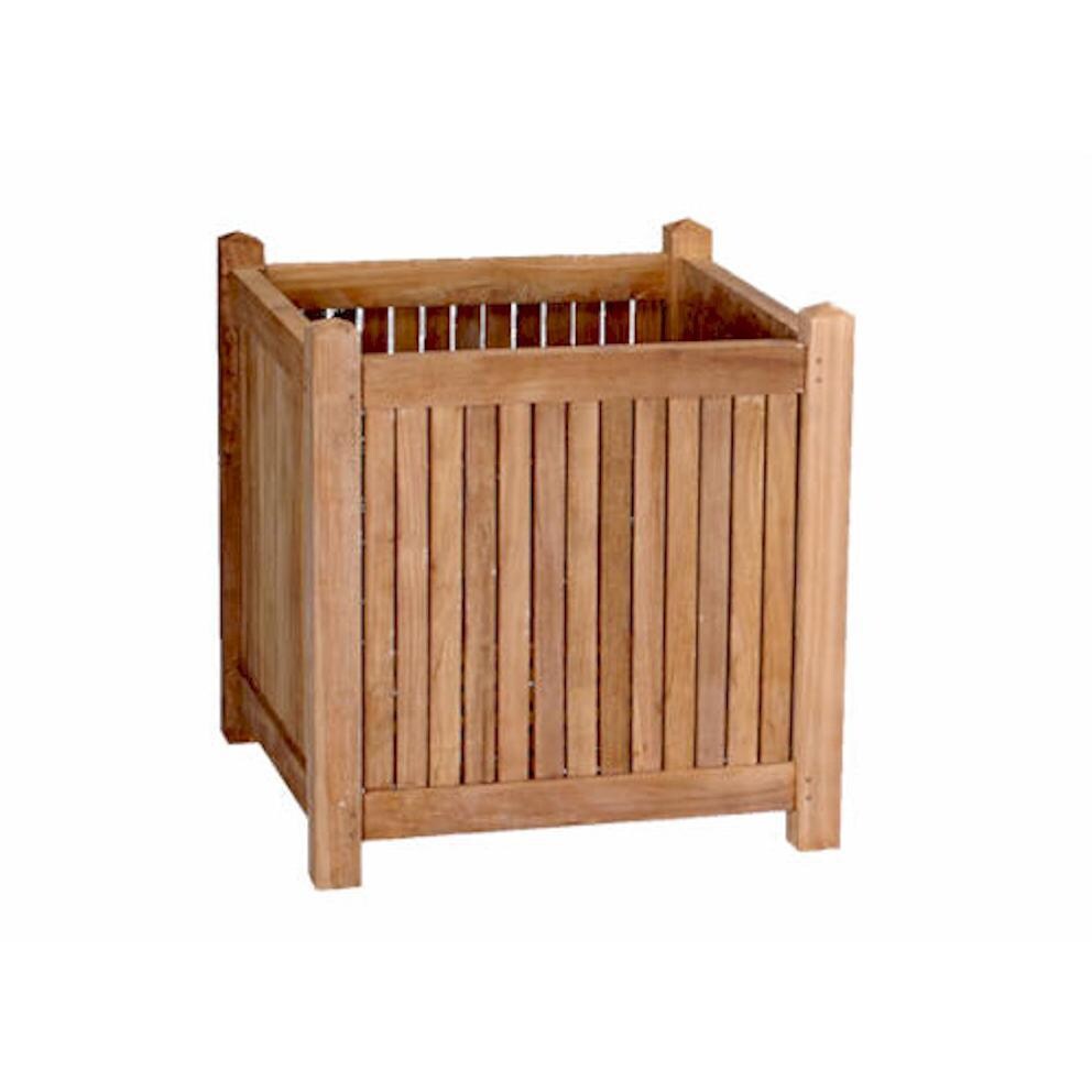 Anderson Teak 22-Inch Wood Patio Planter Box
