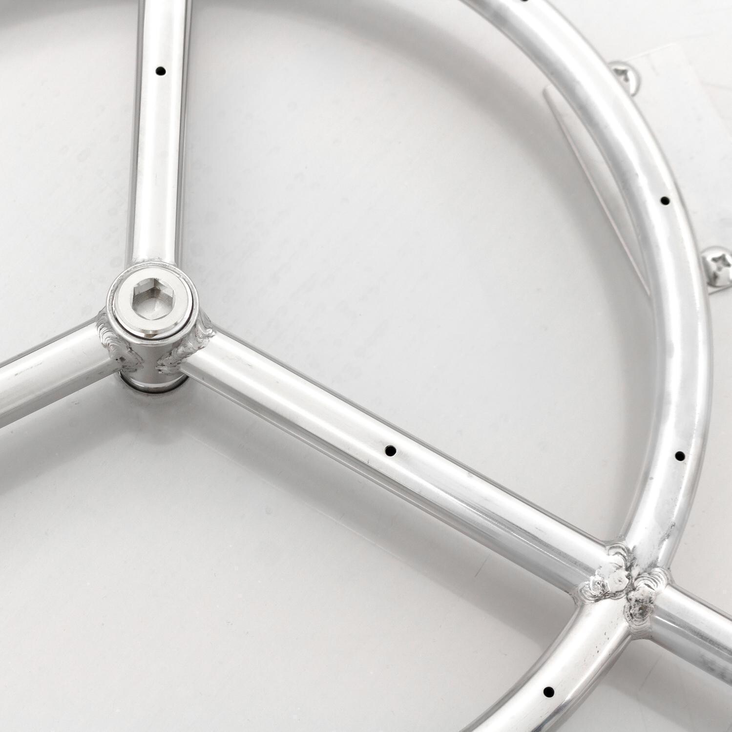 BBQGuys Signature Series 24-Inch Round Propane Flat Pan With Ring Burner - Burner Detail thumbnail