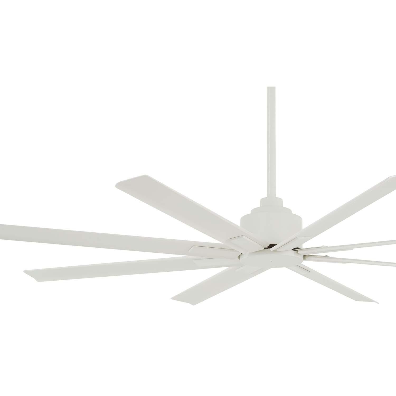 Minka-Aire F896-65-WHF Xtreme H2O 65-Inch 8-Blade Ceiling Fan in Flat White Finish w/ Flat White Blades - Blades thumbnail