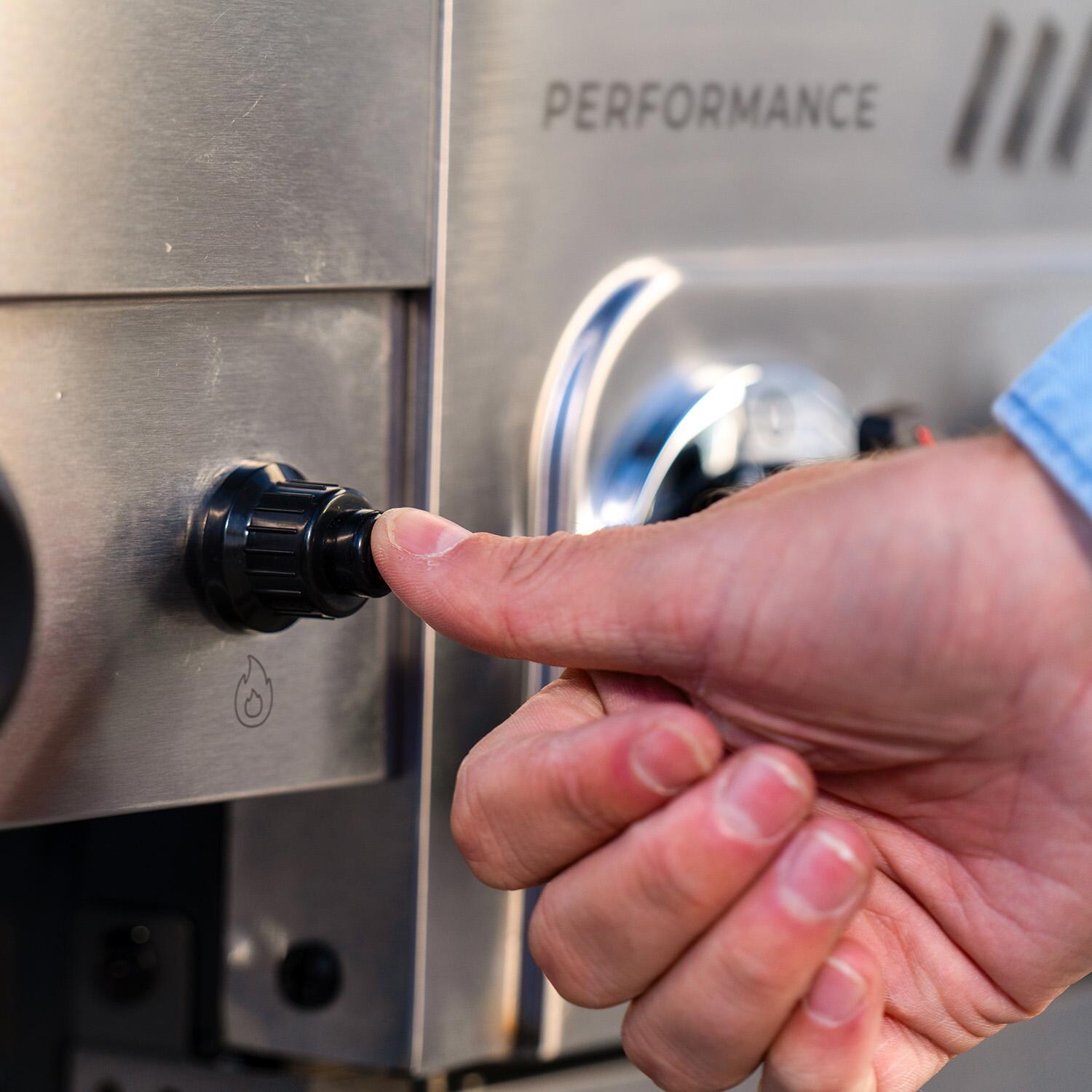 Charbroil 463463225 5-Burner Propane Grill - Stainless - Light Switch - Detail thumbnail