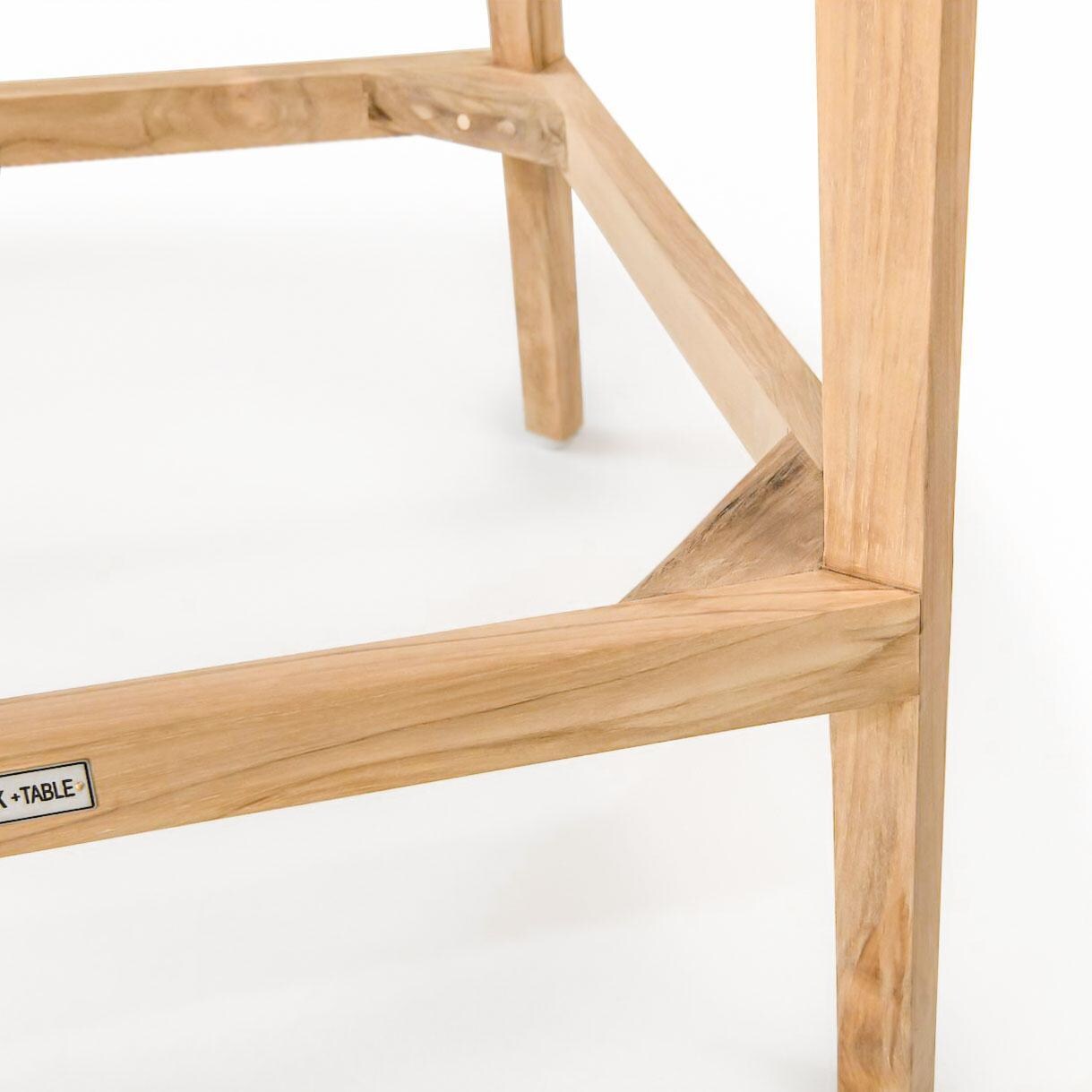 Teak + Table Charleston Round Bar Table - Table Leg - Detail thumbnail