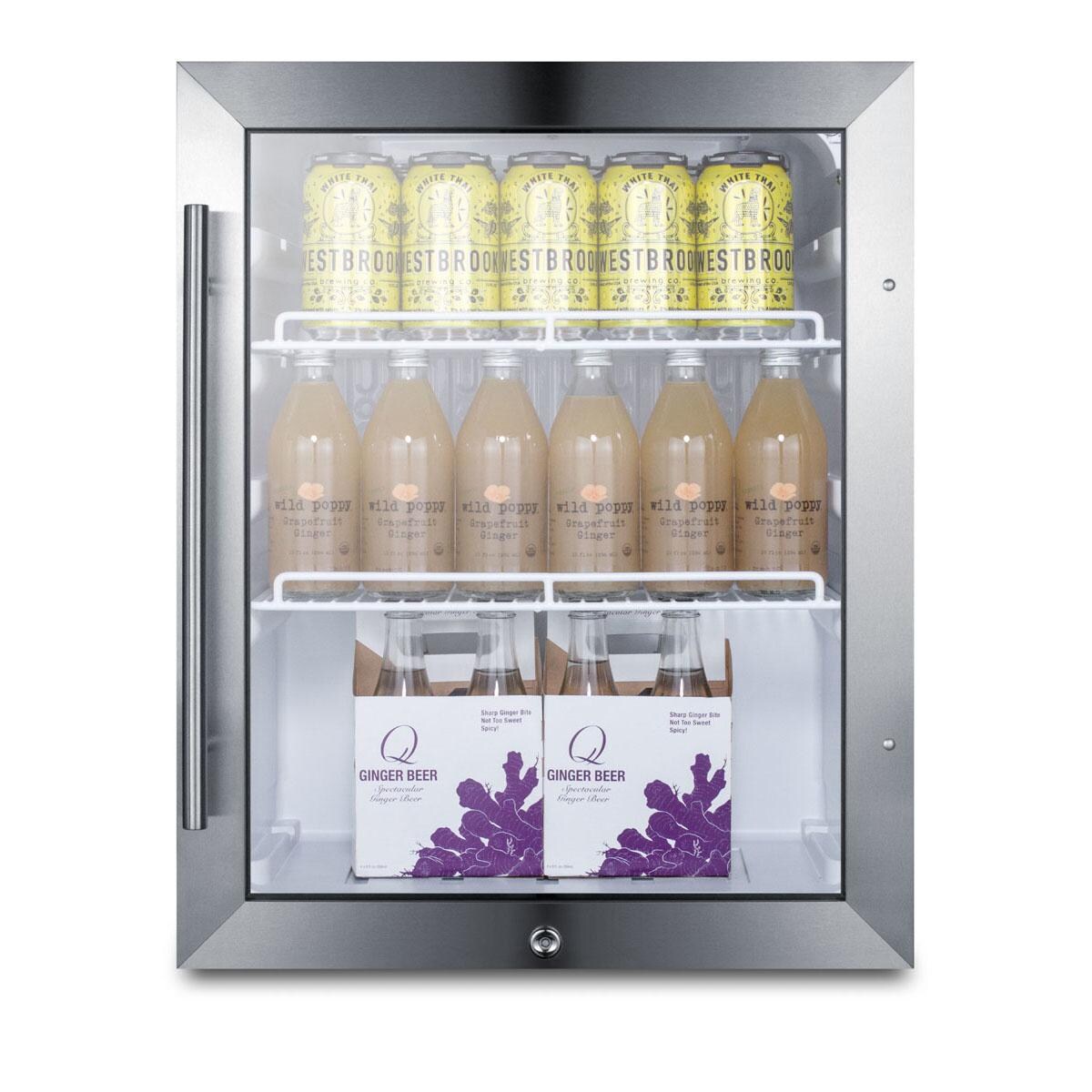 Summit SPR314LOSCSS Commercial 19-Inch 2.1 Cu. Ft. Compact Countertop Outdoor Rated Beverage Center - Full thumbnail