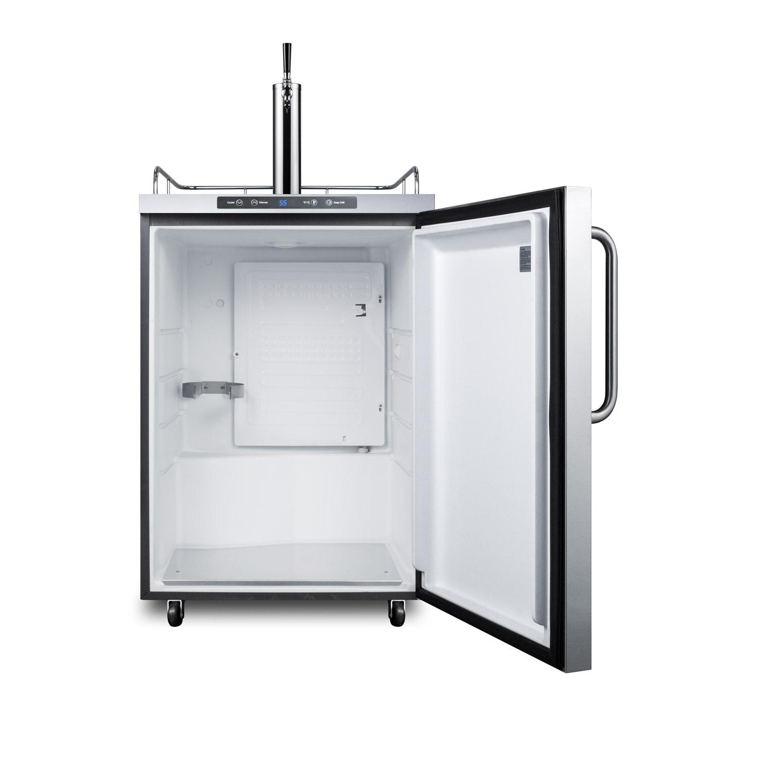 Summit SBC635MOS 24-Inch 5.6 Cu. Ft. Outdoor Rated Single Tap Beer Dispenser / Kegerator - Stainless Steel - Interior View thumbnail