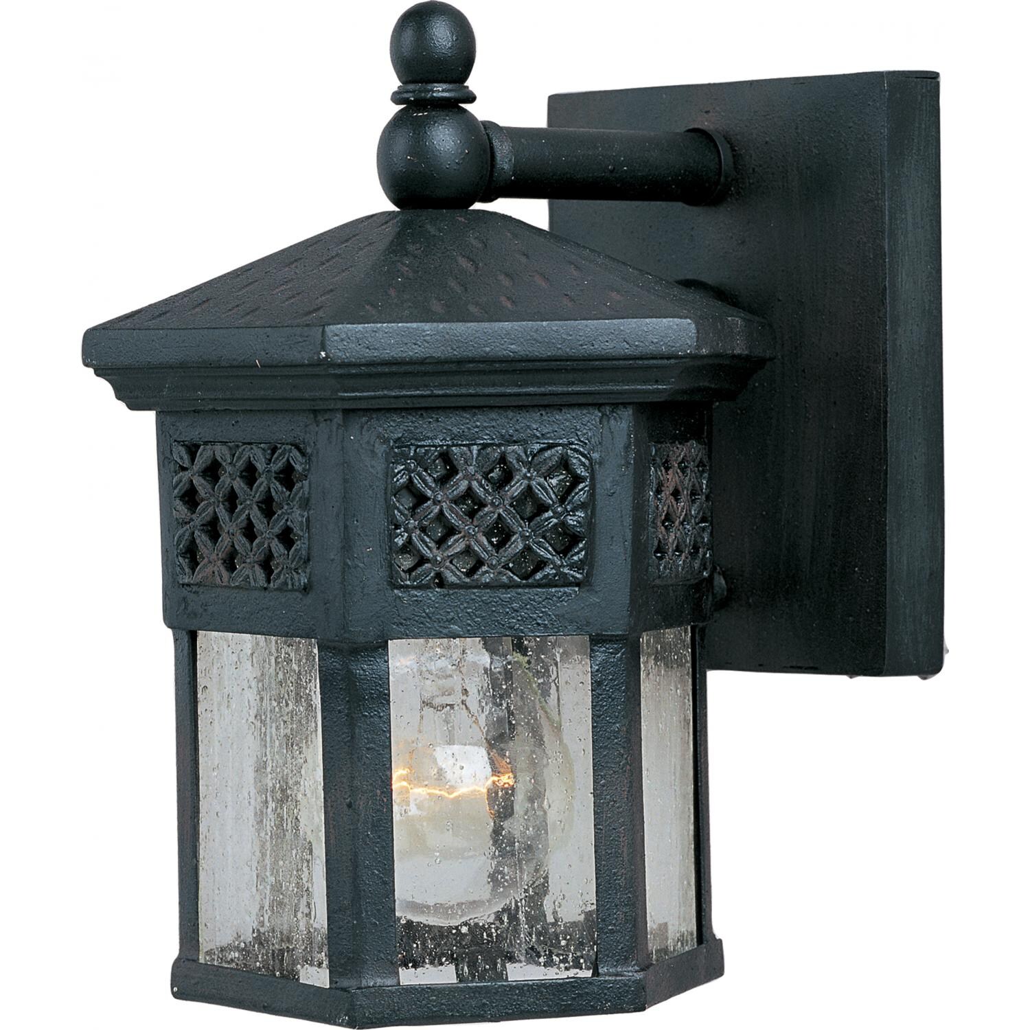 Maxim Scottsdale 30122CDCF 60W 8-Inch One Light Outdoor Wall Light - Country Forge thumbnail