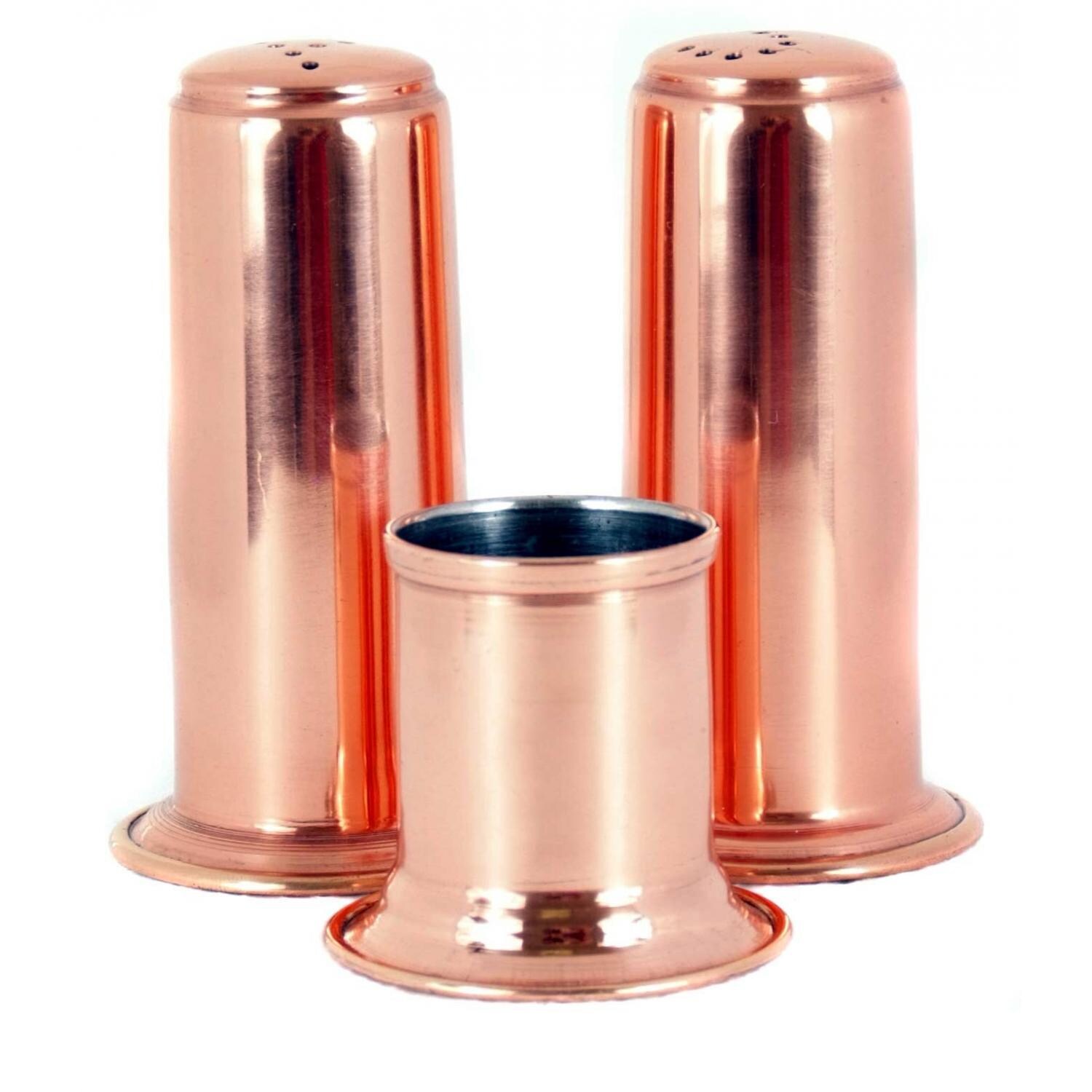 Old Dutch Copper 3 Pc. Salt And Pepper Set