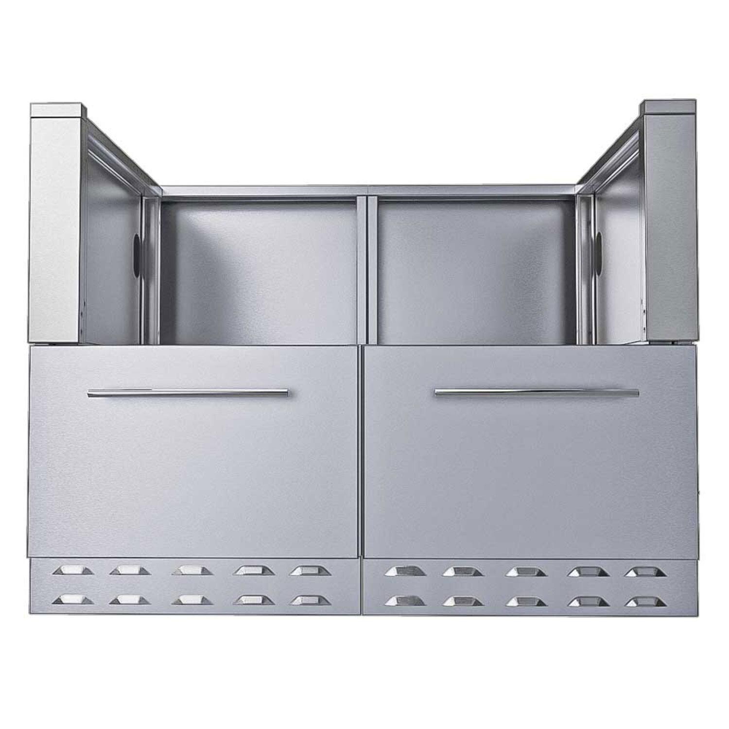 Sunstone SAC44HGDC 44 In. Sunstone Base Cabinet for Up To 38 In Pellet Grill - Front View - White Background thumbnail