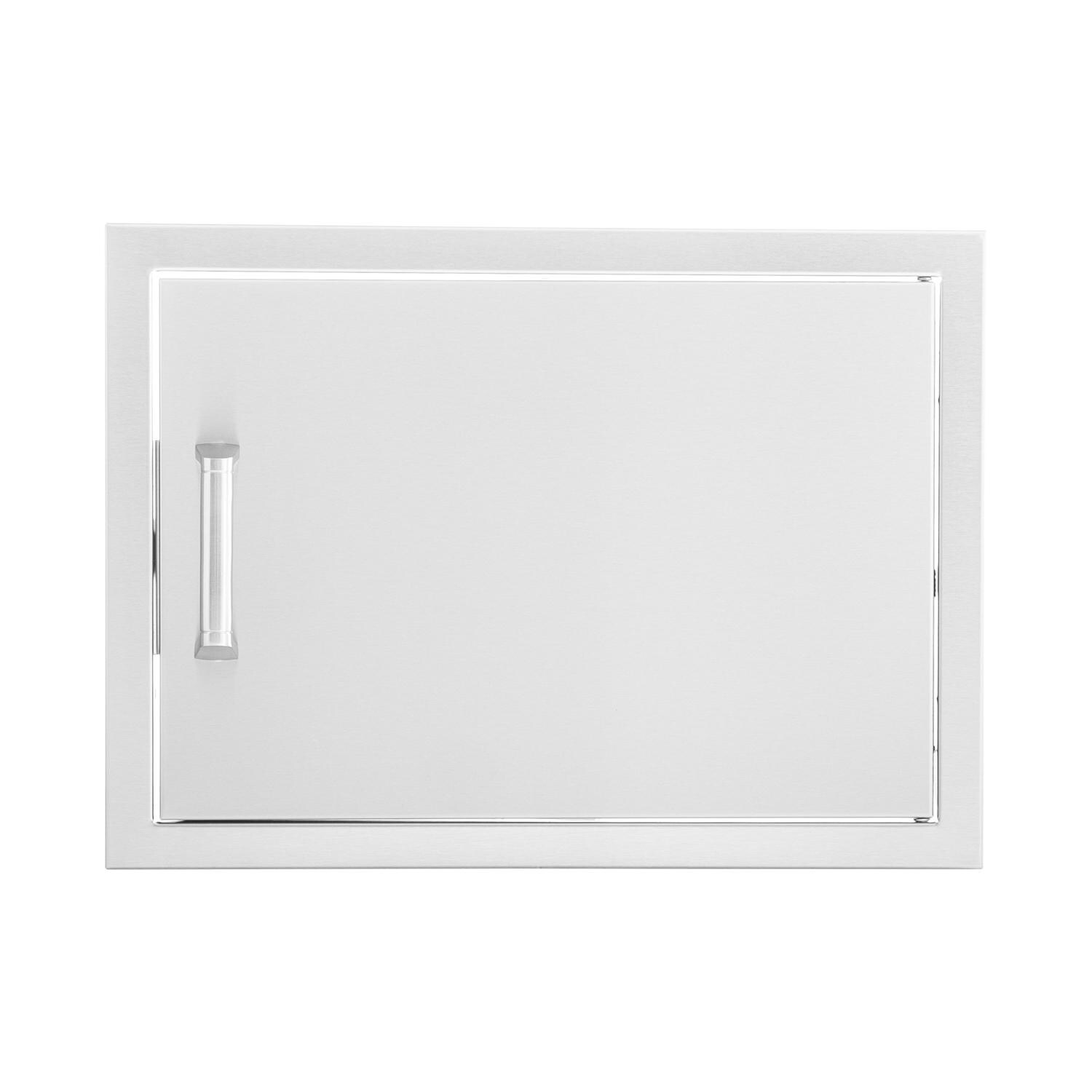 BBQGuys Signature 24-Inch Stainless Steel Reversible Single Access Door - Horizontal - Contempo image