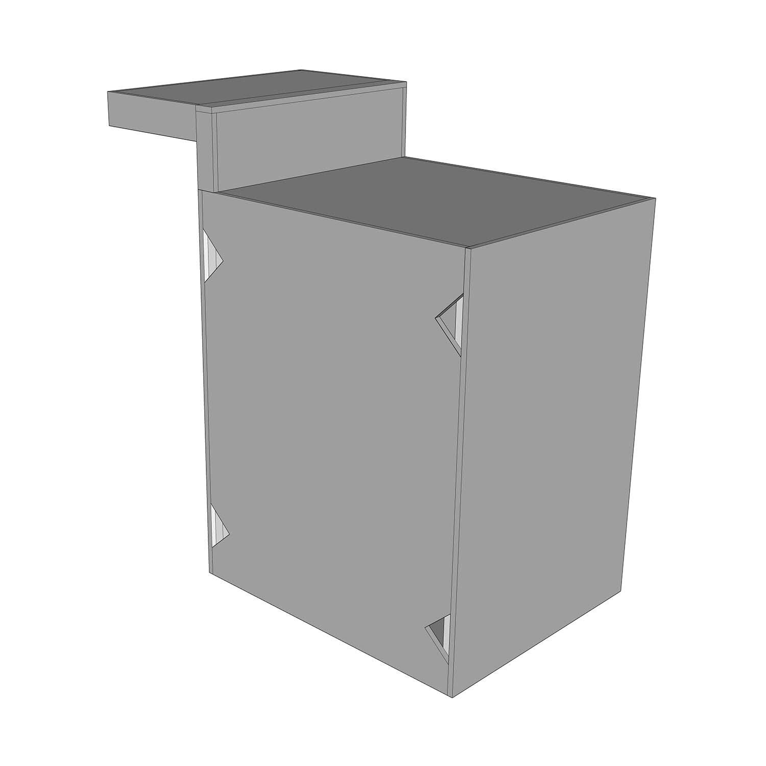 Universal 24-Inch Ready To Finish BBQ Island Appliance And Storage Cabinet W/Bar