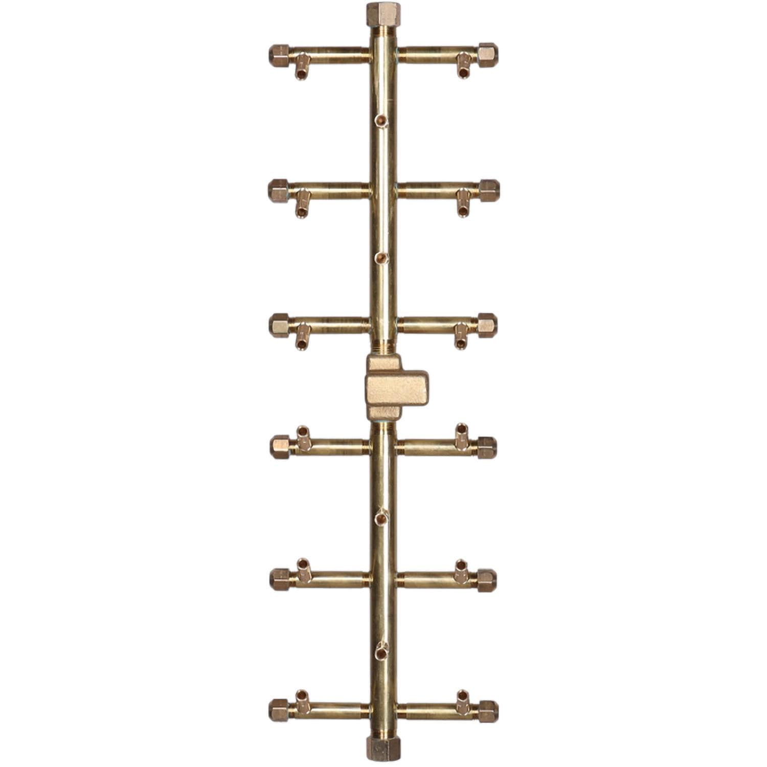 Warming Trends 23 X 7 Inch Tree-Style Brass Natural Gas/Propane Burner