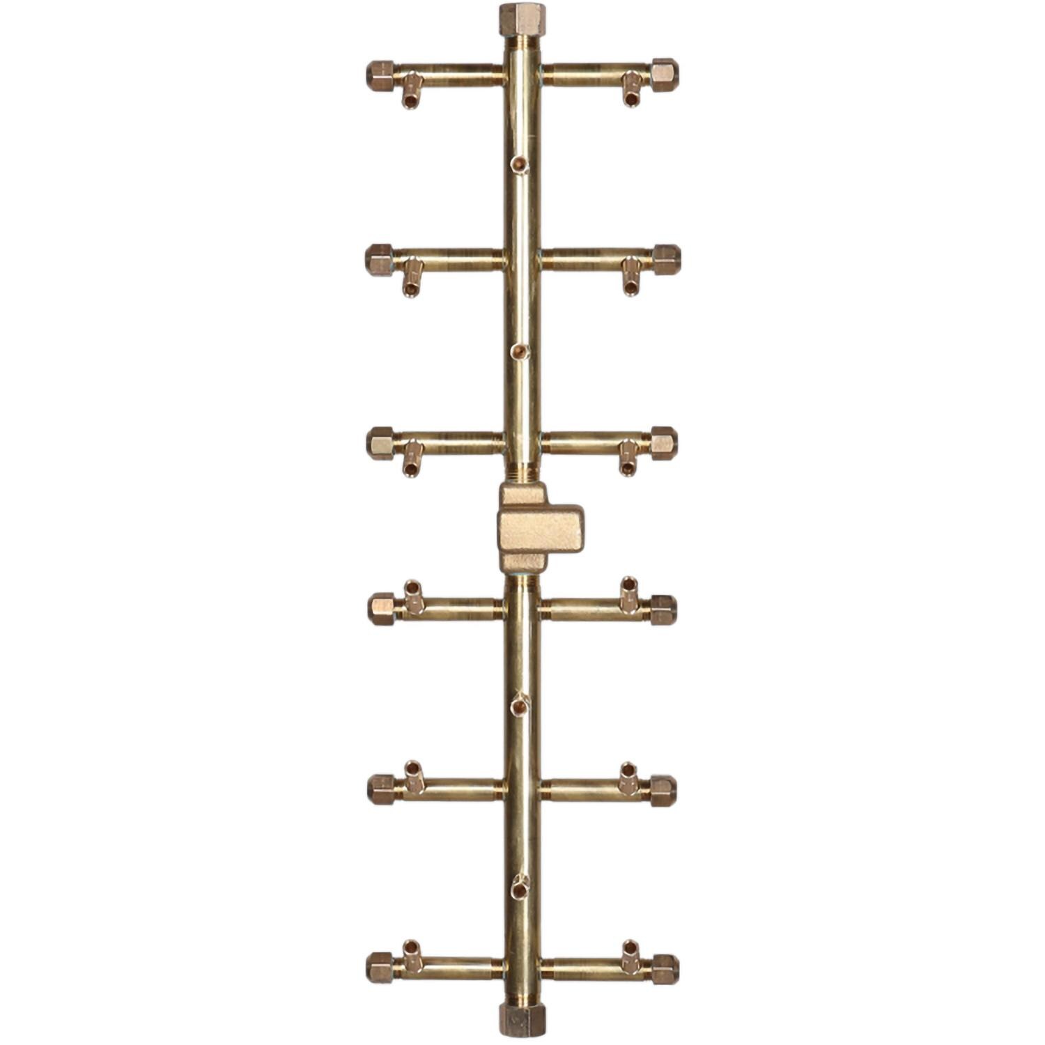 Warming Trends UT170 23 X 7 Inch Tree-Style Brass Burner - Burner - White Background thumbnail