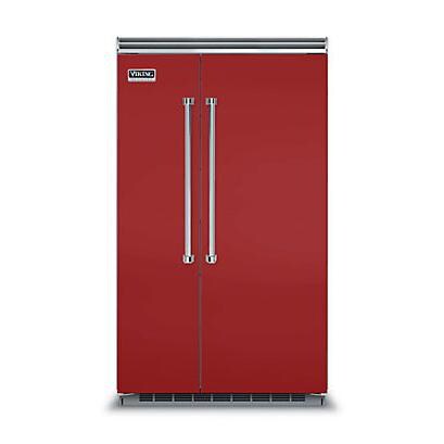 Viking Professional 5 Series 48-Inch 29.05 Cu. Ft. Built-In Side-By-Side Refrigerator/Freezer - Apple Red - VCSB5483AR