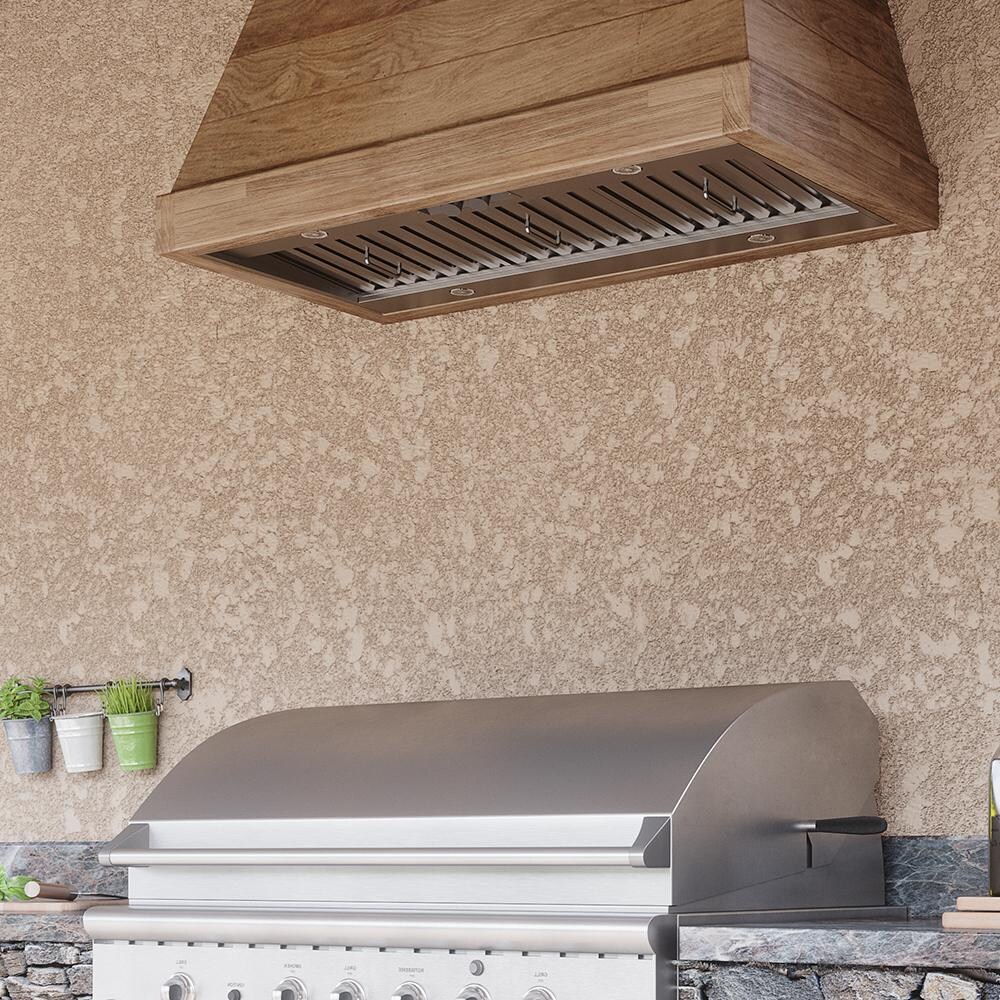 Zephyr AK9834AS 36-Inch Spruce Insert Outdoor - Installed thumbnail