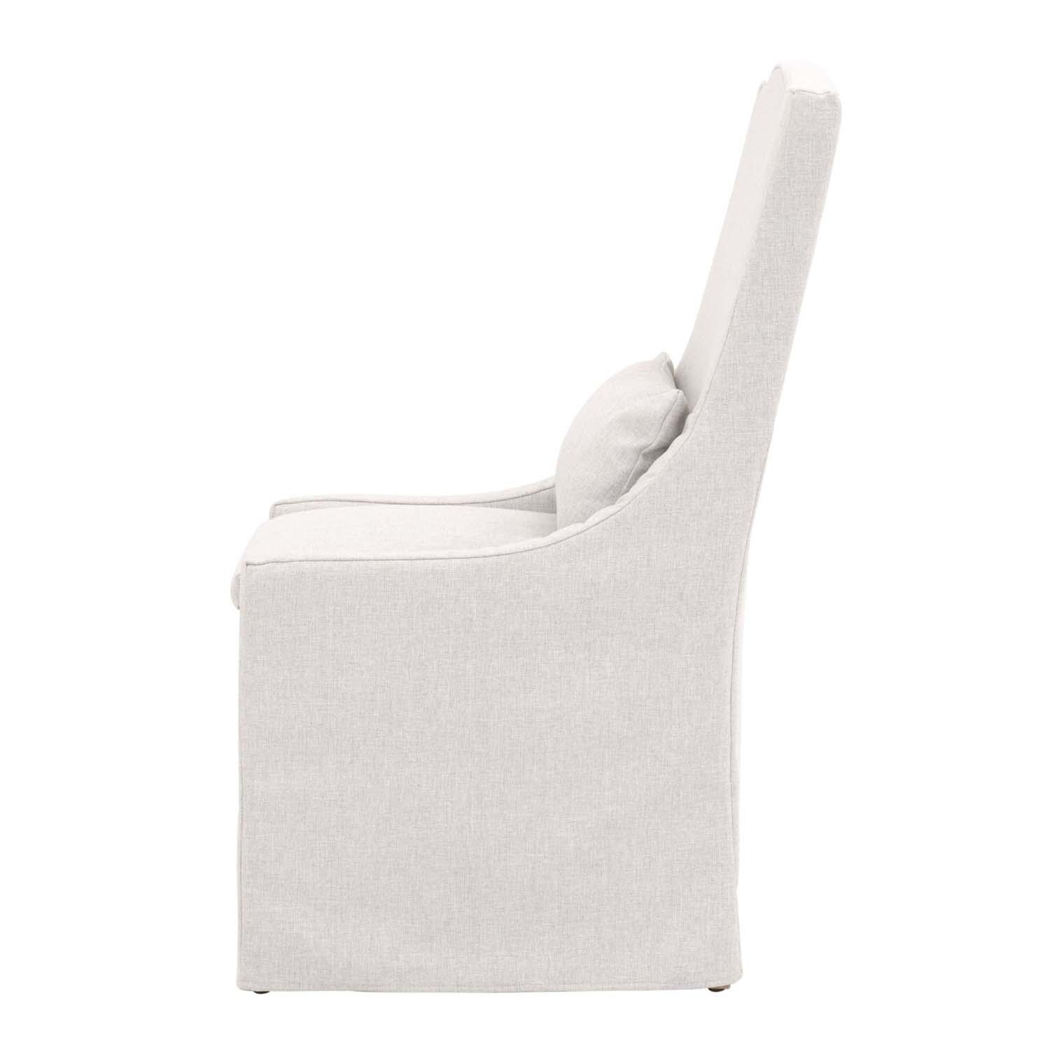 Lakeview Teak Dining Side Chair in Light Gray - Side View thumbnail