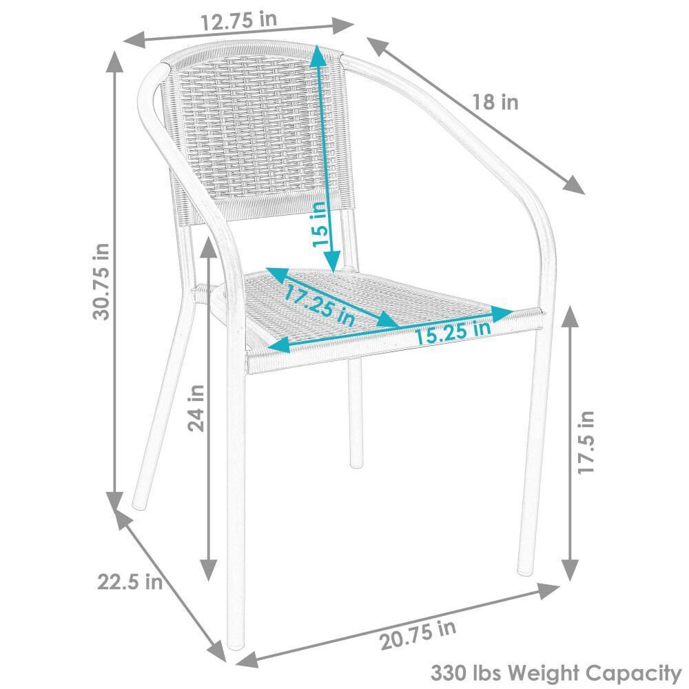 Ultimate Patio Outdoor Arm Chair - Dimensional thumbnail