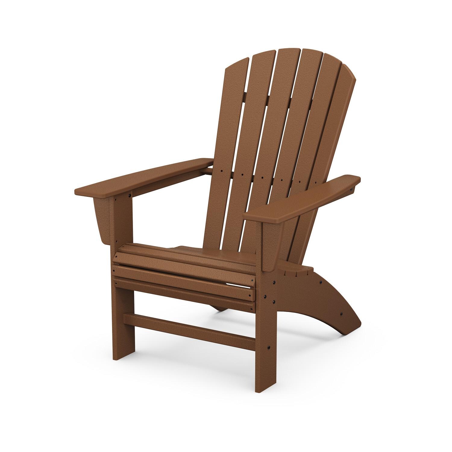 POLYWOOD PWS419-1-TE Nautical 3-Piece Curveback Adirondack Set - Curveback Adirondack Chair thumbnail