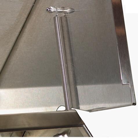 Luxor 54-Inch Built-In Gas Grill With One Infrared Burner & Rotisserie - Spring Assist Hood thumbnail