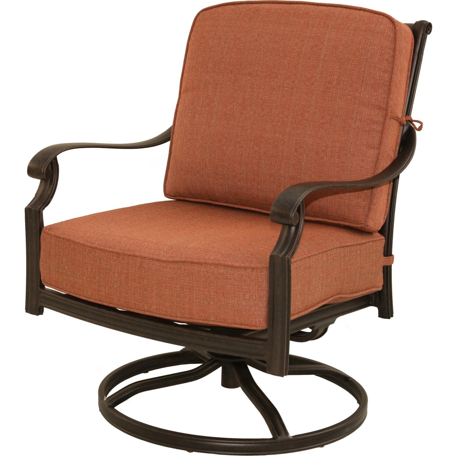 Darlee St. Cruz Cast Aluminum Swivel Rocker Club Chair thumbnail