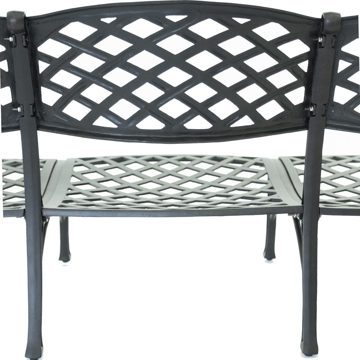 Heritage Cast Aluminum Patio Sofa By Lakeview Outdoor Designs - Back Detail thumbnail