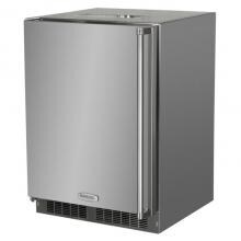 Marvel 24-Inch 5.7 Cu. Ft. Left Hinge Built-in Outdoor Rated Dispenser Cabinet - Stainless Steel - MO24BNS2LS