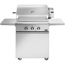 DCS Series 7 Traditional 30-Inch Natural Gas Grill With Rotisserie On DCS CSS Cart With Two Side Shelves - BH1-30R-N image