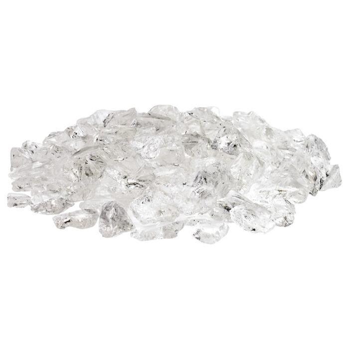 BBQGuys Signature CG-ICE-M-10-J 1/2-in to 1-in Ice Fire Pit Glass - Glass Pile - White Background thumbnail