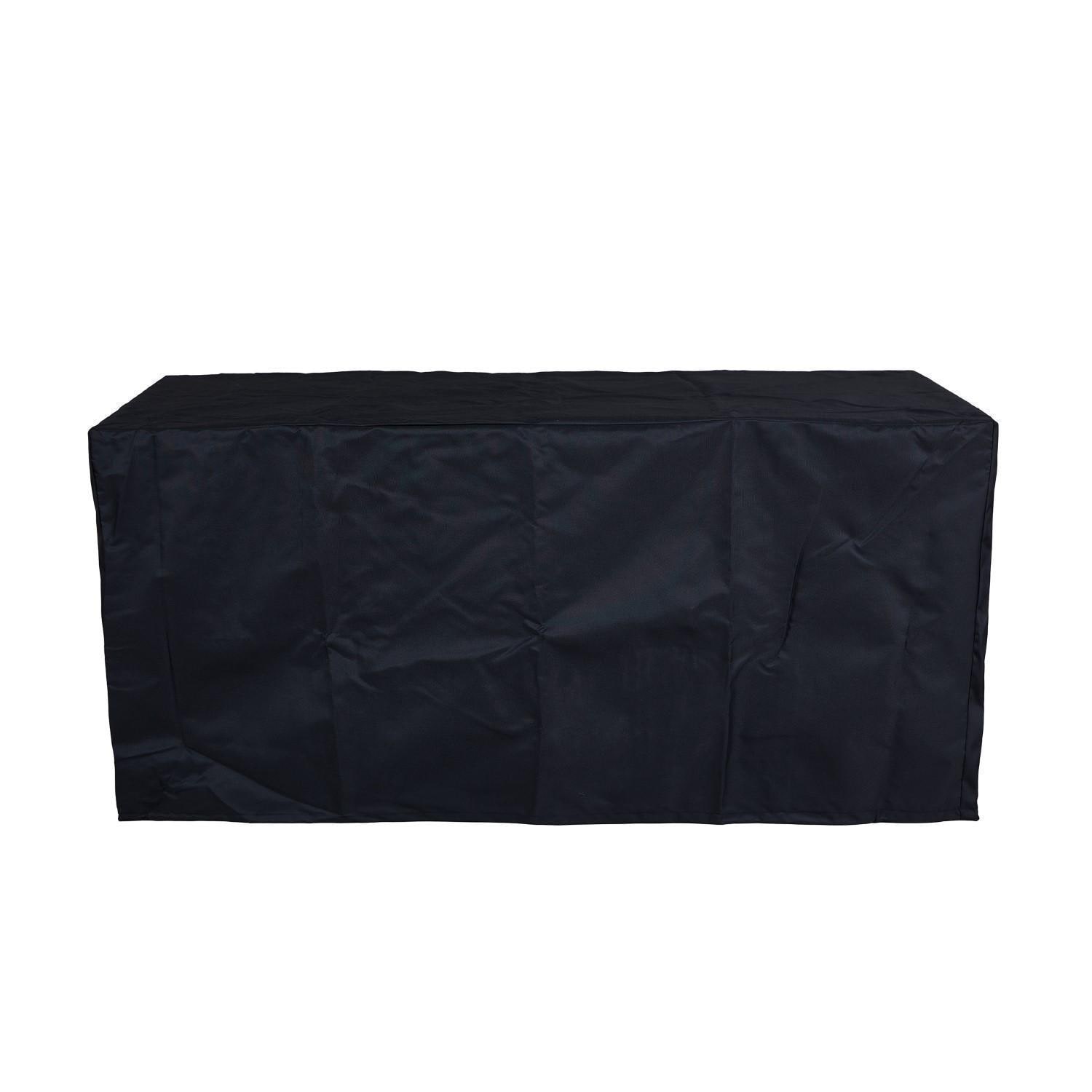 Westlook 52 Inch Rectangular Propane Fire Pit Table in Black Coral by Lakeview - Cover - White Background thumbnail