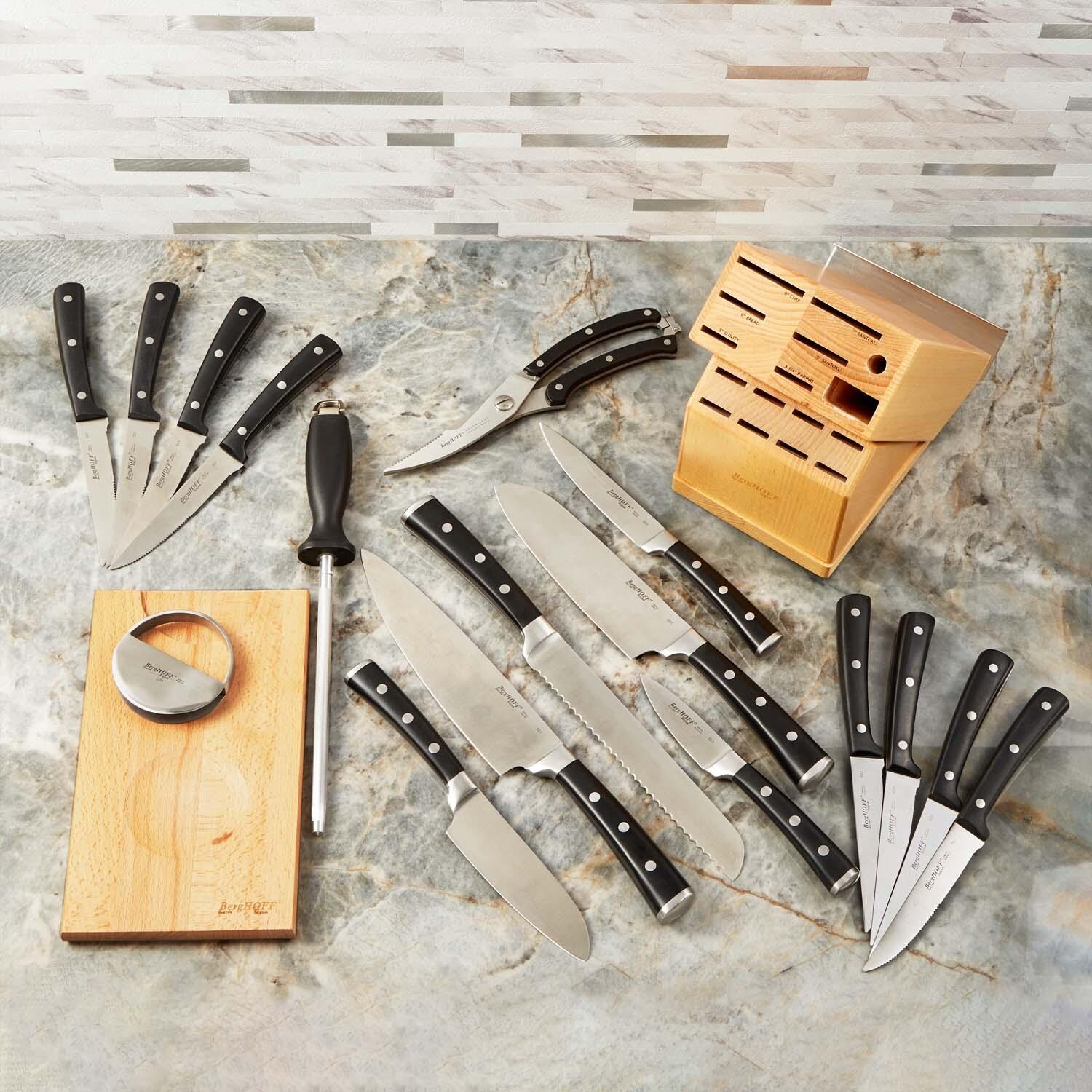 BergHOFF Forged 21 Pc Stainless Steel Smart Knife Block w/ Sharpener - Lifestyle thumbnail