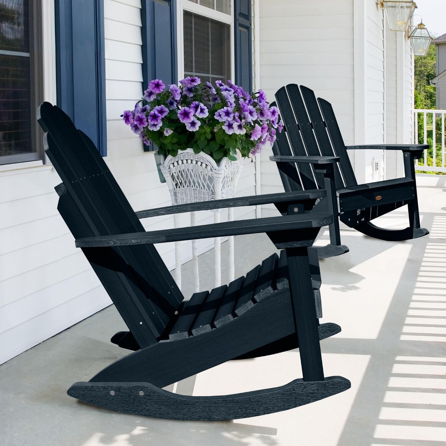 Lakeview Paradise Key Adirondack Rocking Chair - Federal Blue thumbnail