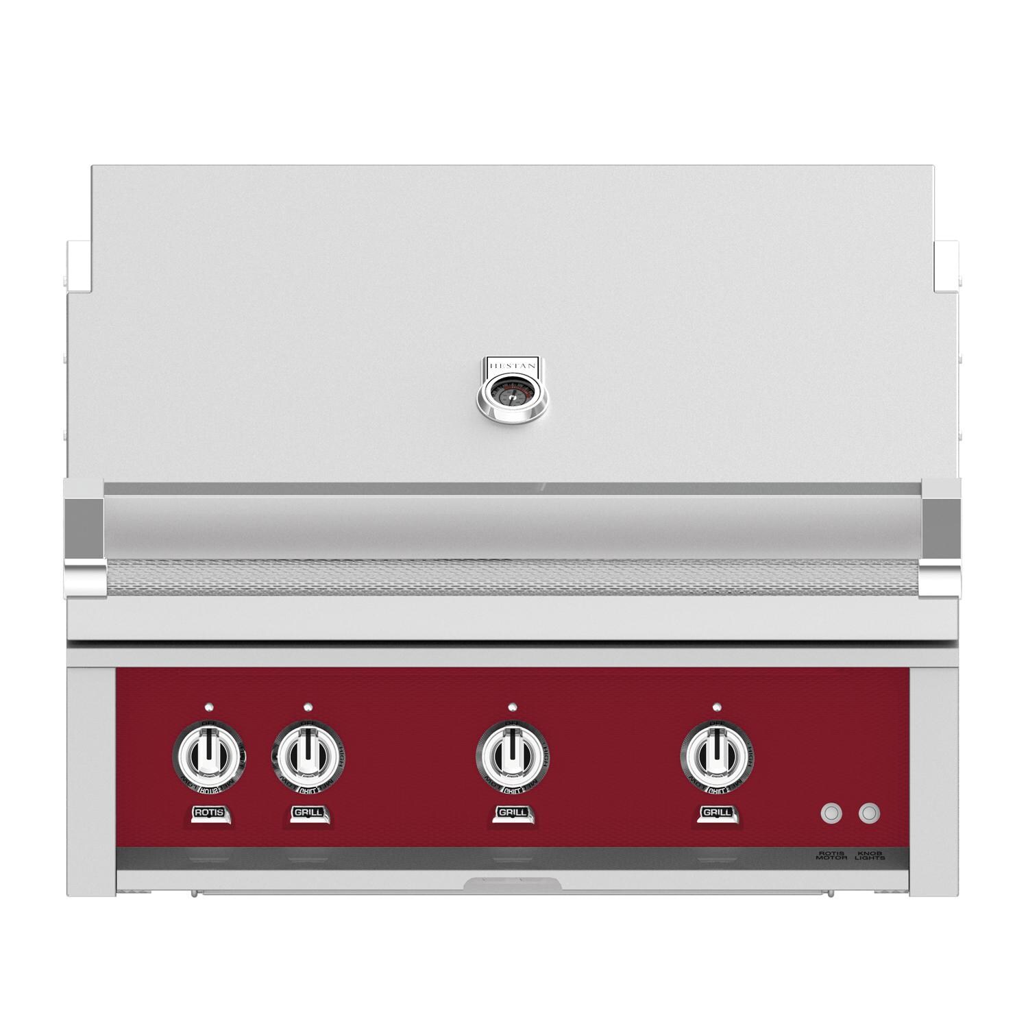 Hestan 36-Inch Built-In Natural Gas Grill W/ Rotisserie - Tin Roof - GABR36-NG-BG thumbnail