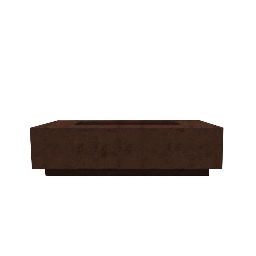 Prism Hardscapes Tavola 8 60-Inch Natural Gas Rectangular Fire Pit Table - Cafe - PH-473-1NG image
