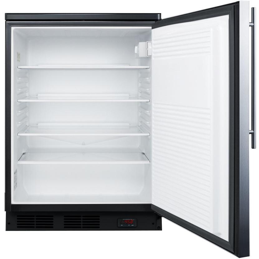 Summit 5.5 Cu. Ft. Built-In / Freestanding Commercial Rated Pub Cellar With Professional Handle - FF7LBLBIPUBSSHV - Empty View thumbnail