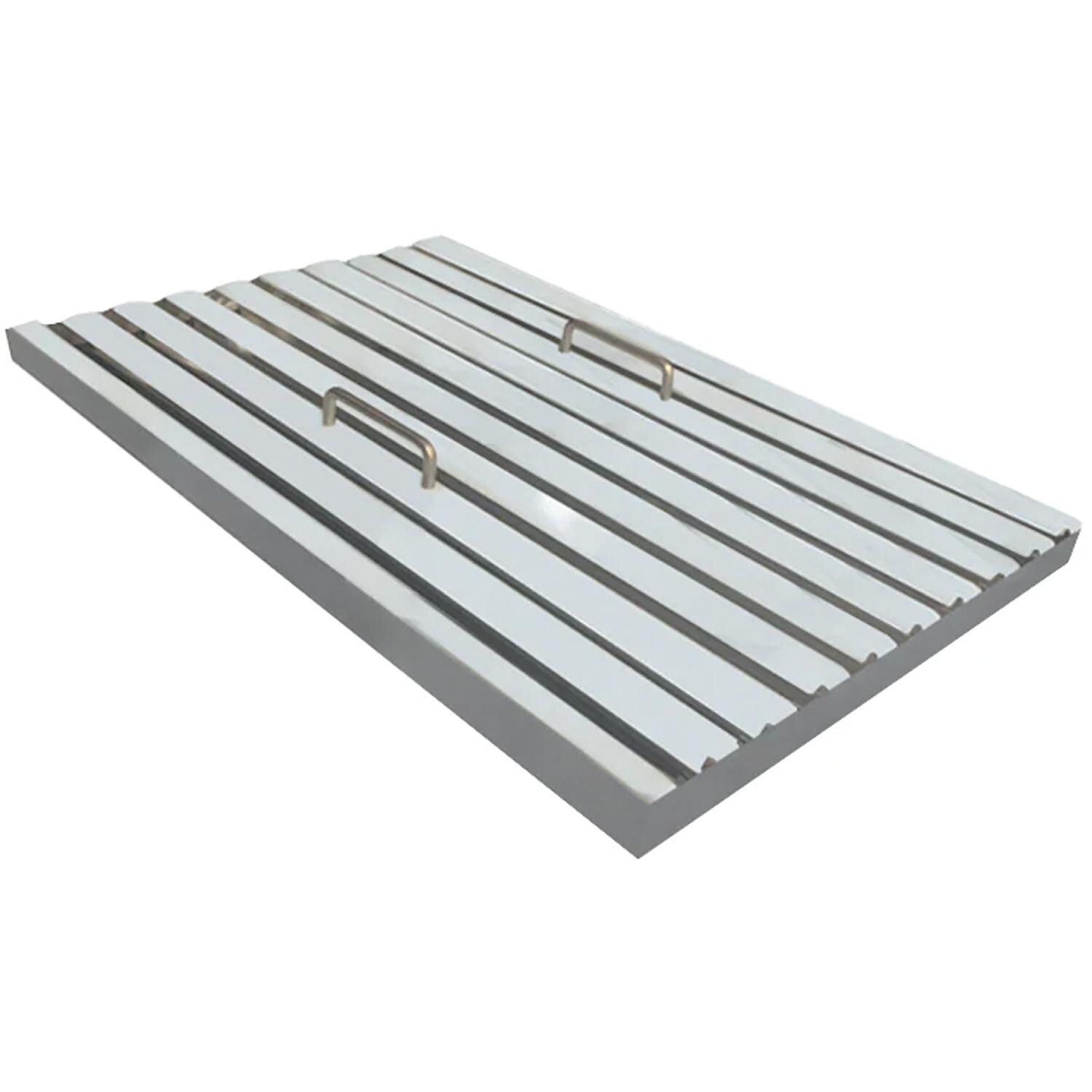 RCS RVH48B 48-in 2000 CFM Stainless Steel Vent Hood - Baffle - White Background thumbnail