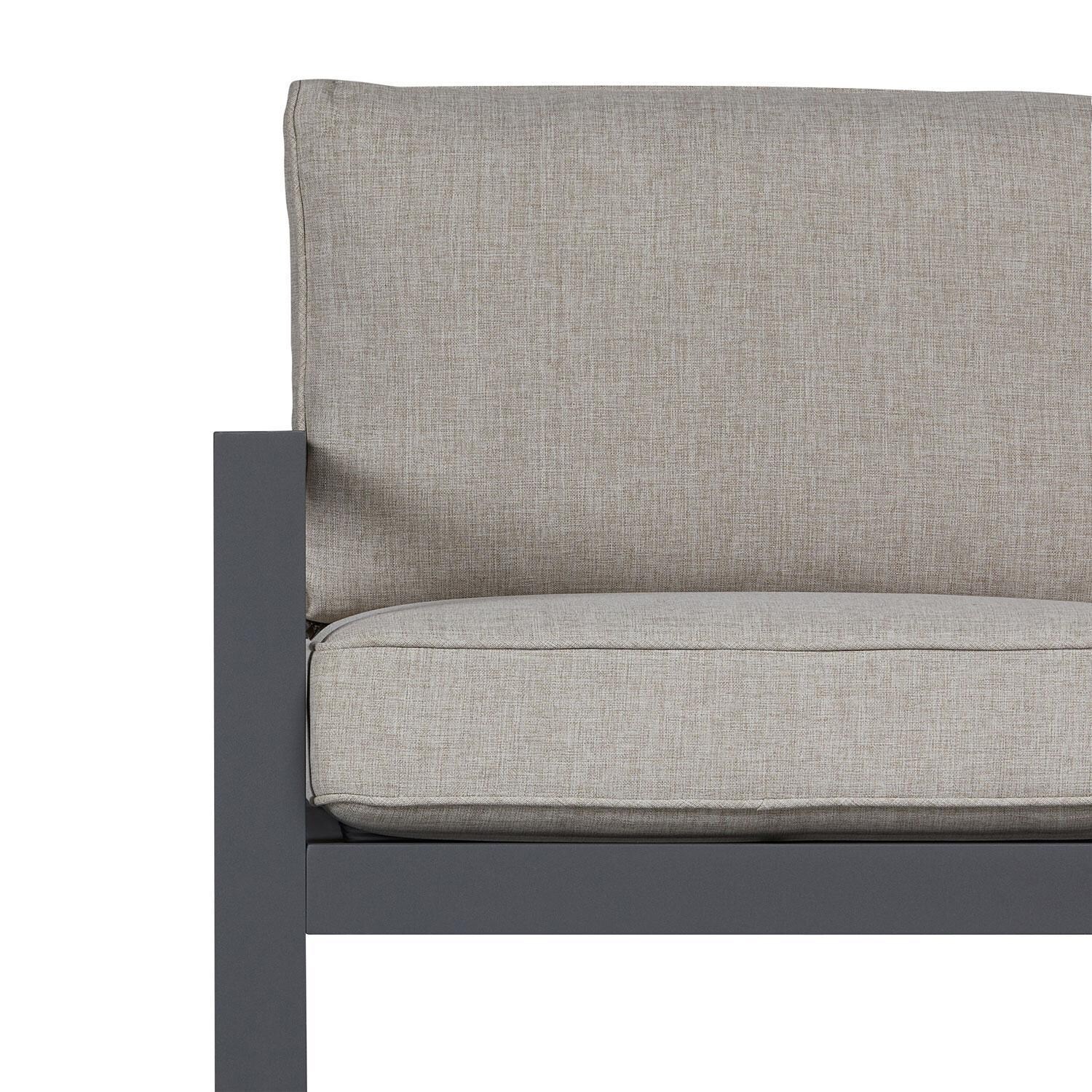 Lakeview Outdoor Designs SC2020WSTA Elysian Outdoor Chair with Cushions in Weathered Slate - Detail thumbnail