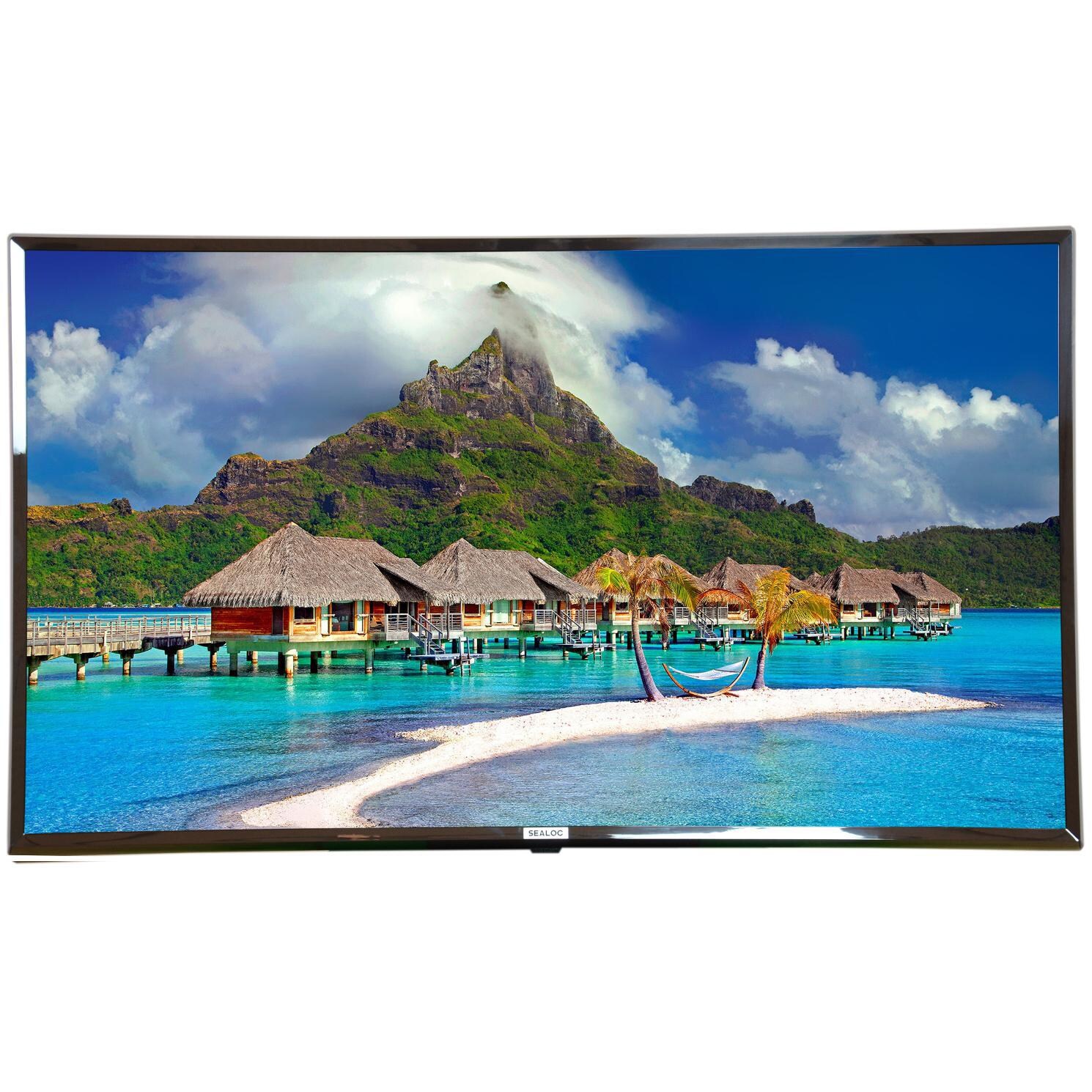 Sealoc Lanai Silver Series 75 Inch 4K LED Outdoor Smart UHDTV - LAN-SLV-LG75 - Front View thumbnail