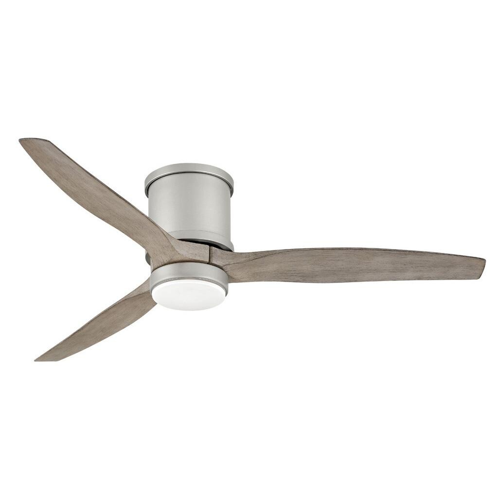 Hinkley Lighting 900852FBN-LWD Hover Flush 52-Inch LED Indoor / Outdoor Ceiling Fan - Brushed Nickel thumbnail