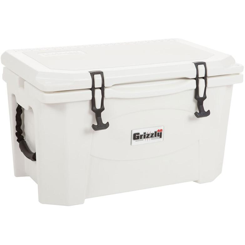 Grizzly Coolers 40 Quart Ice Chest White BBQGuys