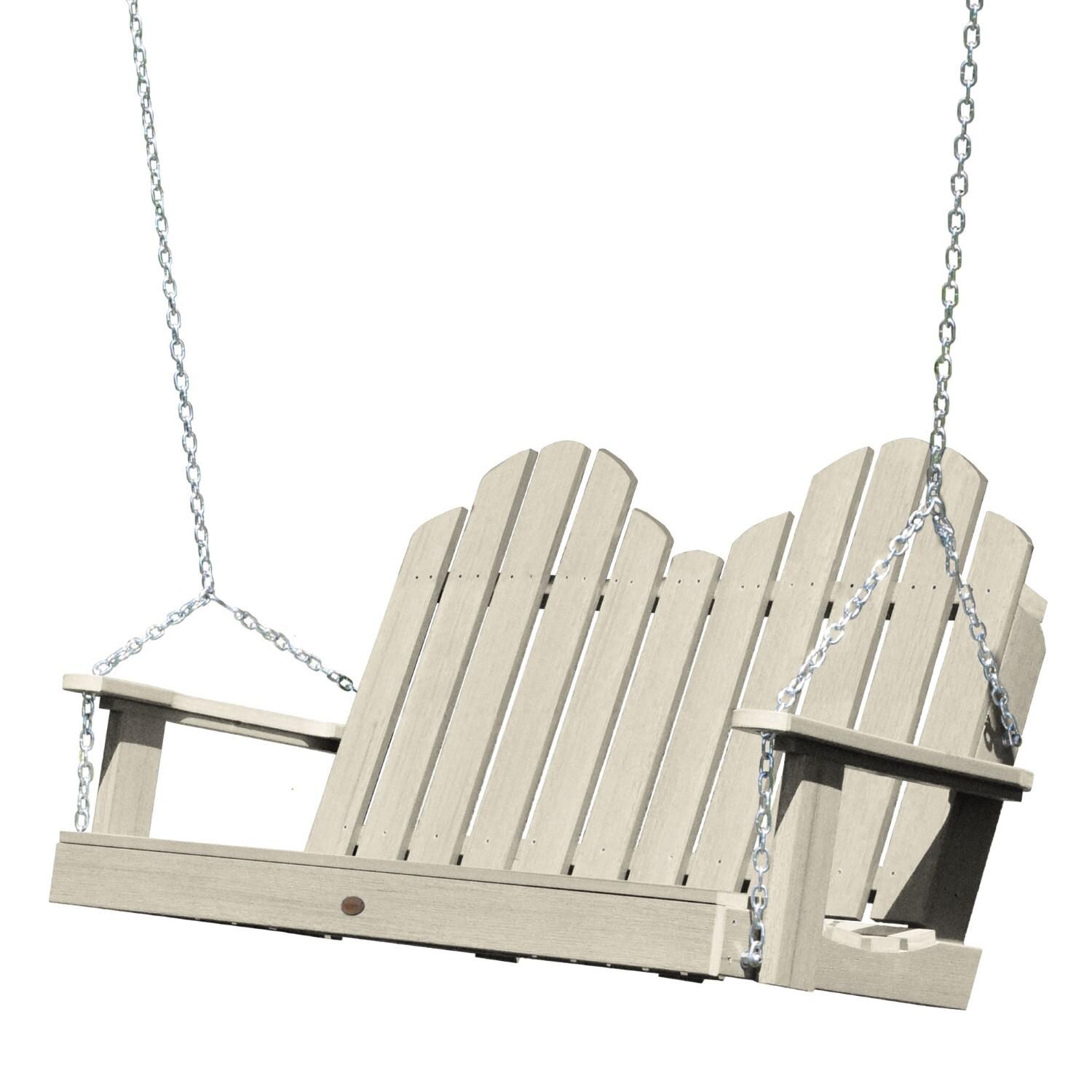 Lakeview Paradise Key 4-Foot Porch Swing - Whitewash - Lifestyle thumbnail