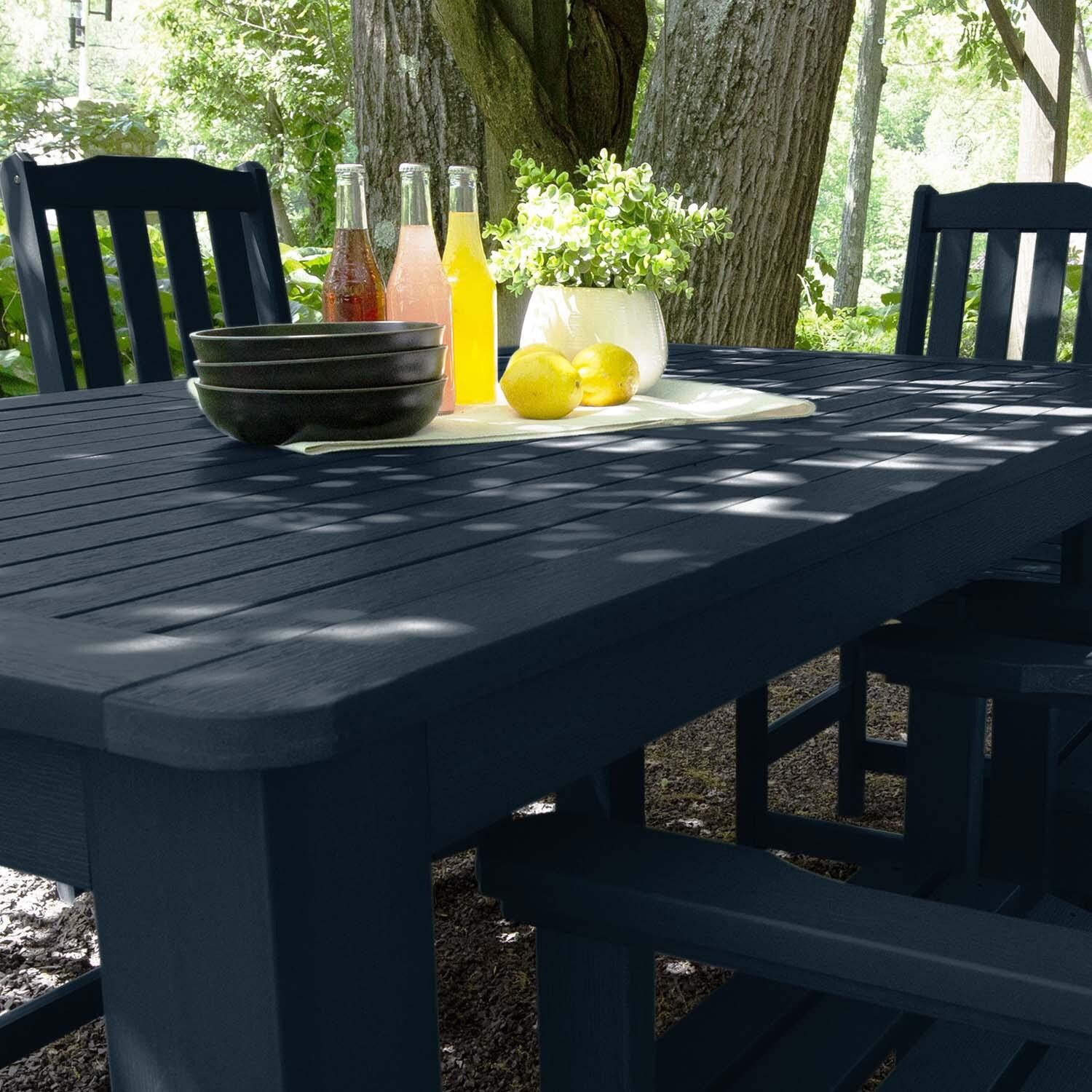 Hart Lane 7 Pc Rectangular Counter Height Dining Set in Federal Blue By Lakeview Outdoor Designs - Detail thumbnail