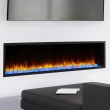 SimpliFire Scion 78-Inch Linear Built-In Electric Fireplace - SF-SC78-BK
