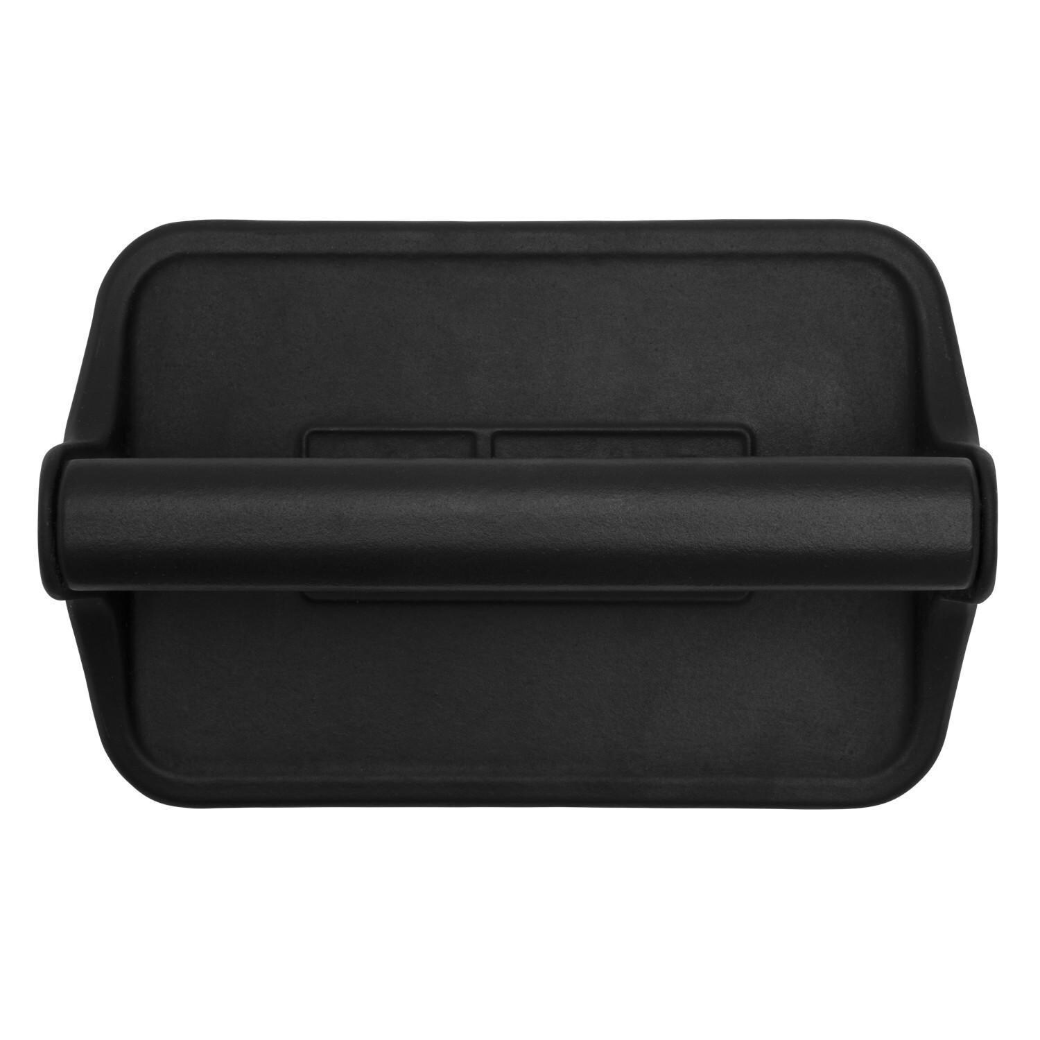 Weber 6785 Cast Iron Griddle Press - From Above - White Background thumbnail