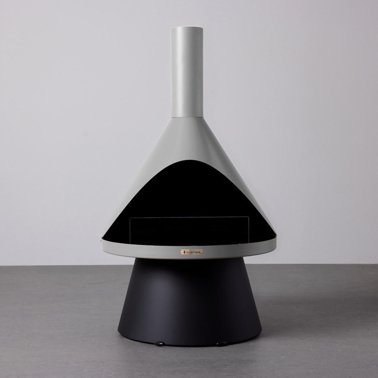 TerraFlame Lloyd Modern Gel Fuel Fireplace - Cool Grey - Display thumbnail