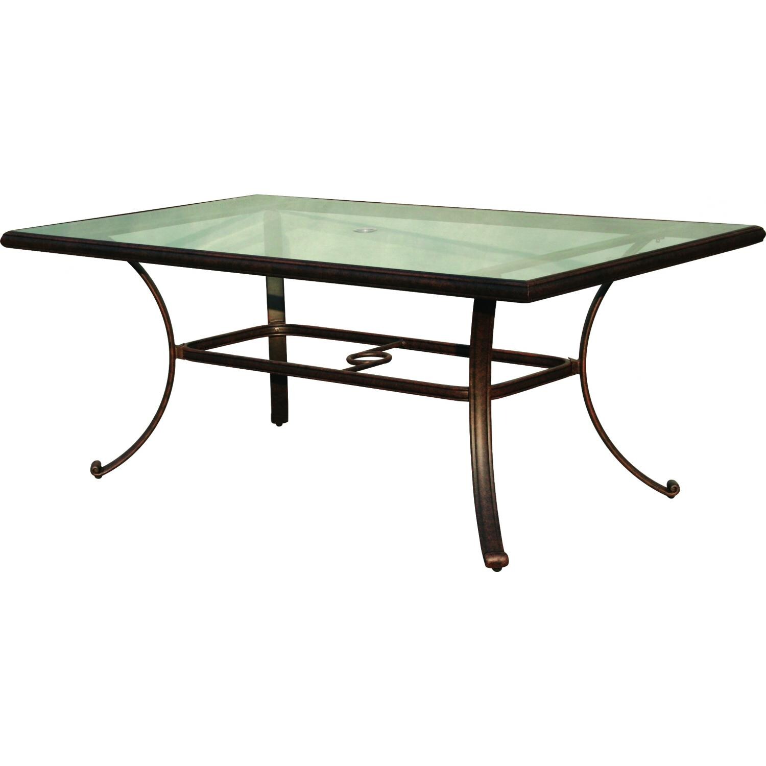 Series 50 72 X 42 Inch Aluminum Dining Table by Darlee