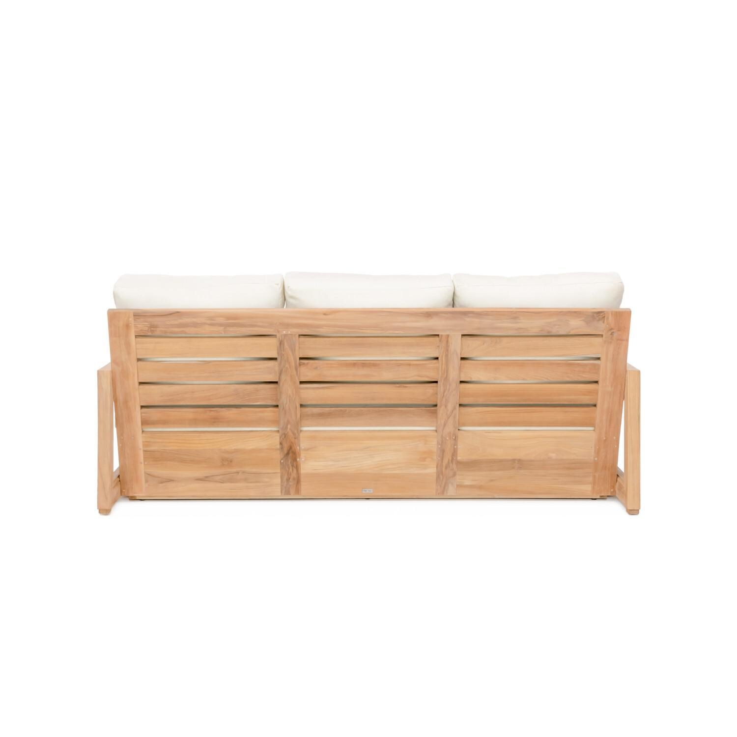Teak + Table Relax Sofa in Sand - Seat Back - White Background thumbnail
