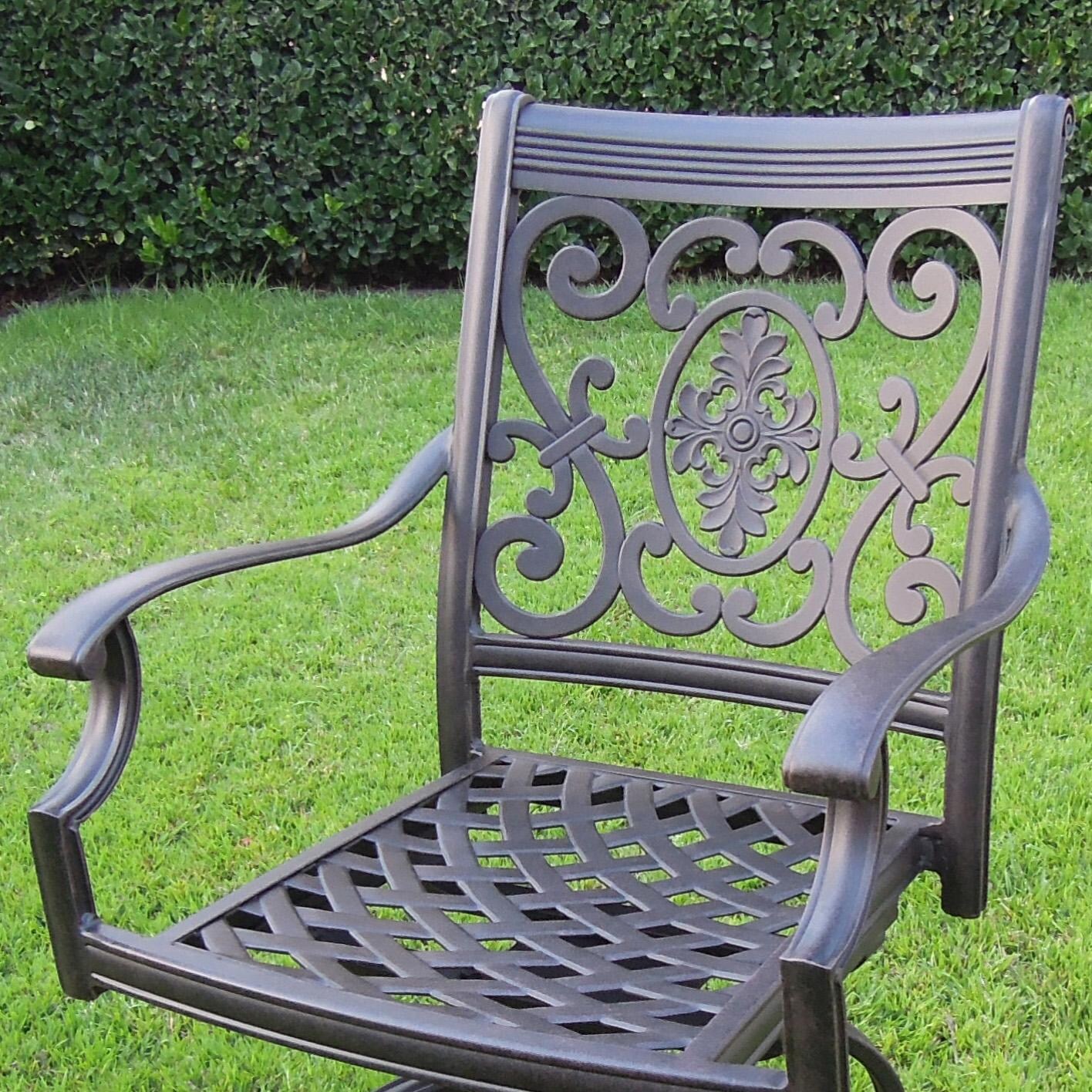 Darlee St. Cruz 3-Piece Patio Conversation Set with 21 Inch Square Ice Bucket End Table - Chair - Lifestyle thumbnail