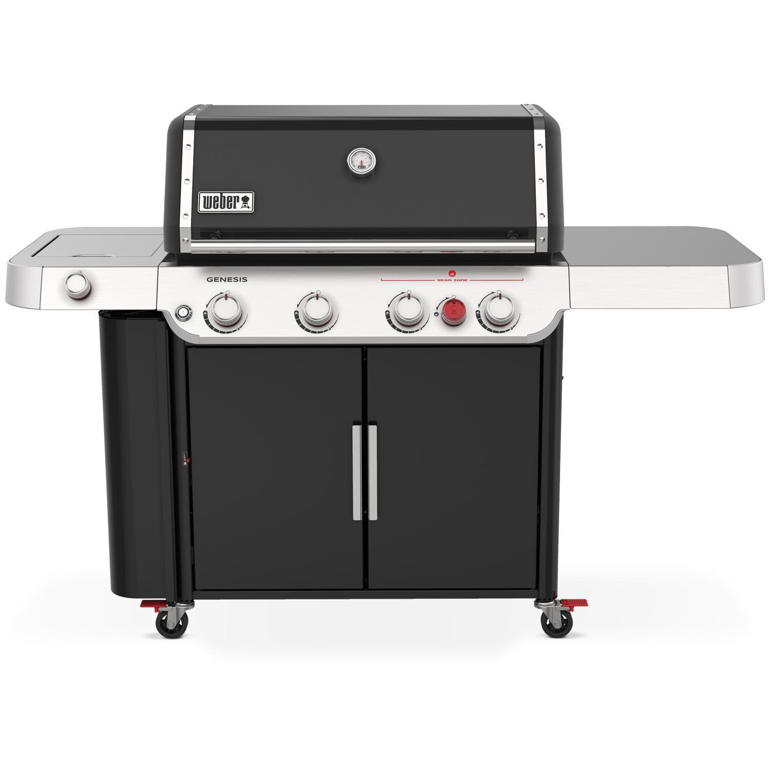 Weber GENESIS 36410001 E-435 Propane Gas Grill with Sear Burner & Side Burner - Black - Display - White Background thumbnail