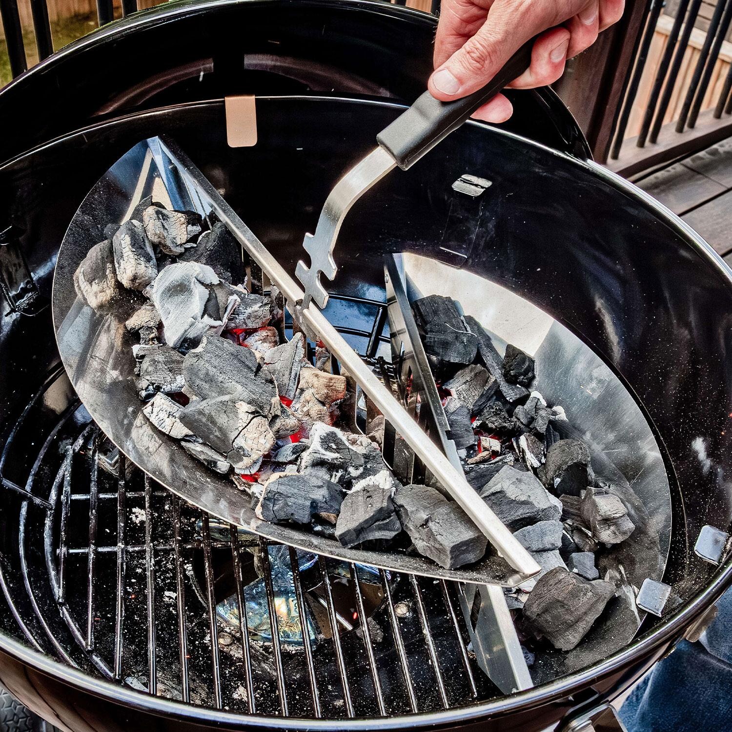 Broil King 13565 2 Pc Stainless Steel Charcoal Basket Set - Removable Baskets - Lifestyle thumbnail