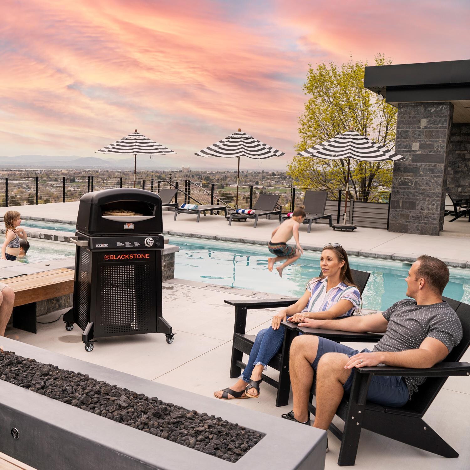 Blackstone Products 6825 Pizza Oven W/Stand - Cooking By The Pool thumbnail